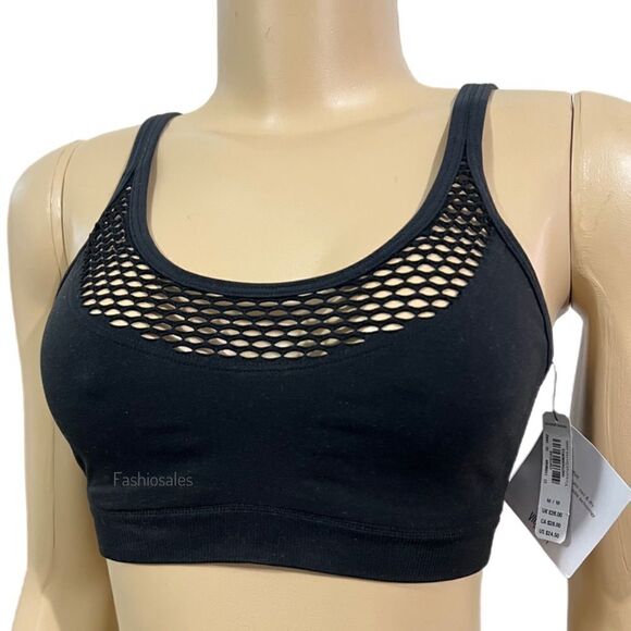 Victoria's Secret Other - Victoria’s Secret Seamless Comfort Sexy fishnet Front Unlined sport bra black S